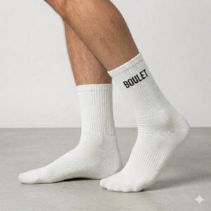 Chaussettes blanches boulet homme