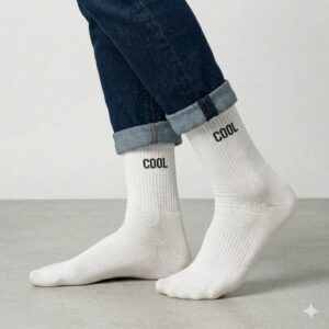 Chaussettes blanches cool homme