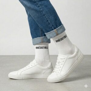 Chaussettes blanches irresistible homme