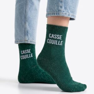 Chaussettes Pailletées Miss Catastrophe - Chaussettes Drôles Et Confortables Pour Femme