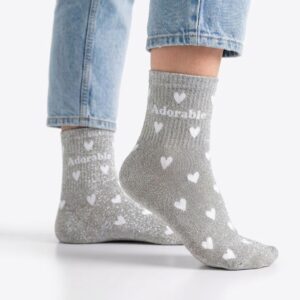 Chaussette à Paillette Cœurs Adorable