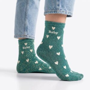 Chaussette à Paillette Cœurs Baby