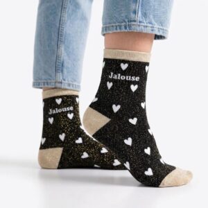 Chaussette à Paillette Cœurs Jalouse
