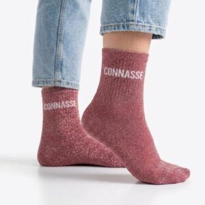 Chaussettes paillettes connasse — photo IA Gemini — Chaussettes à Paillettes