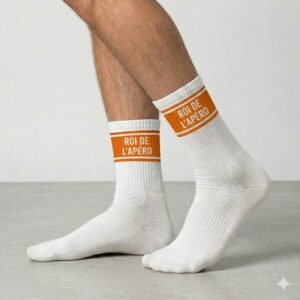 Chaussettes homme a bandes roi de l apero