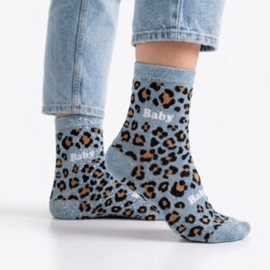 Chaussettes à Paillettes leopard baby