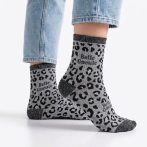 Chaussettes à Paillettes leopard belle gueule