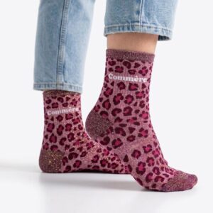 Chaussettes à Paillettes leopard commere