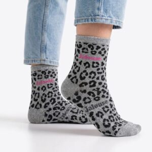 Chaussettes à Paillettes leopard jalouse