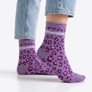 Chaussettes à Paillettes leopard princesse
