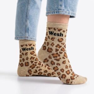 Chaussettes à Paillettes leopard wesh