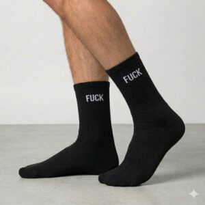 Chaussettes noires fuck homme