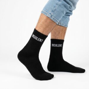 Chaussettes noires insolent homme