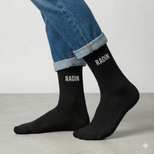Chaussettes noires radin homme