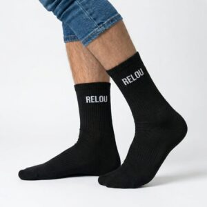 Chaussettes noires relou homme