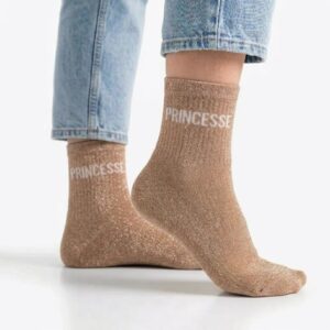 Chaussette à Paillette Princesse Beige