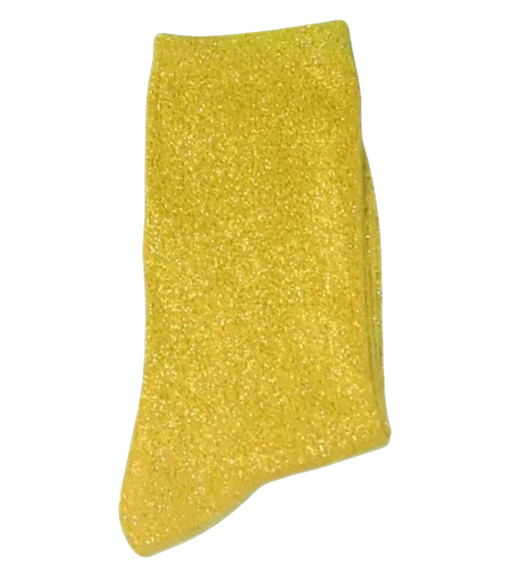 Chaussette à paillettes doré