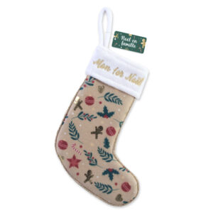 Chaussette deco noel "mon 1er noel" — Chaussettes à Paillettes